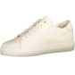 Tommy Hilfiger Beige Leather Women Sneaker