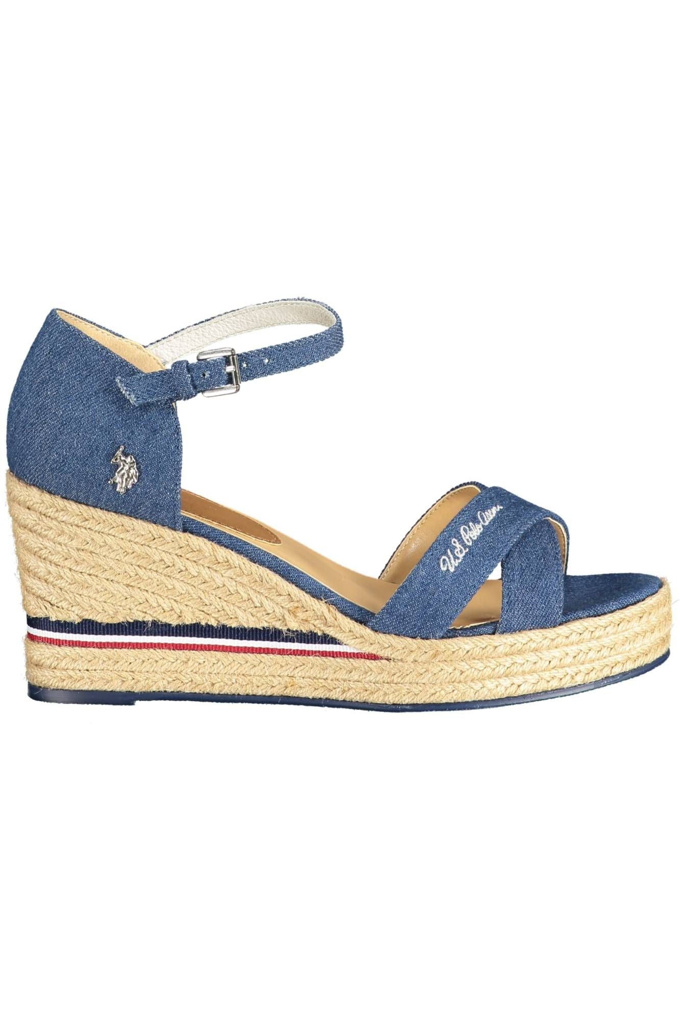 U.S. POLO ASSN. Blue Polyester Women Sandal