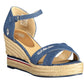 U.S. POLO ASSN. Blue Polyester Women Sandal