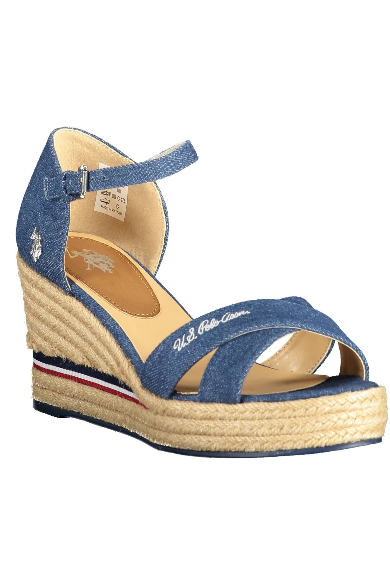 U.S. POLO ASSN. Blue Polyester Women Sandal