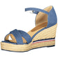 U.S. POLO ASSN. Blue Polyester Women Sandal