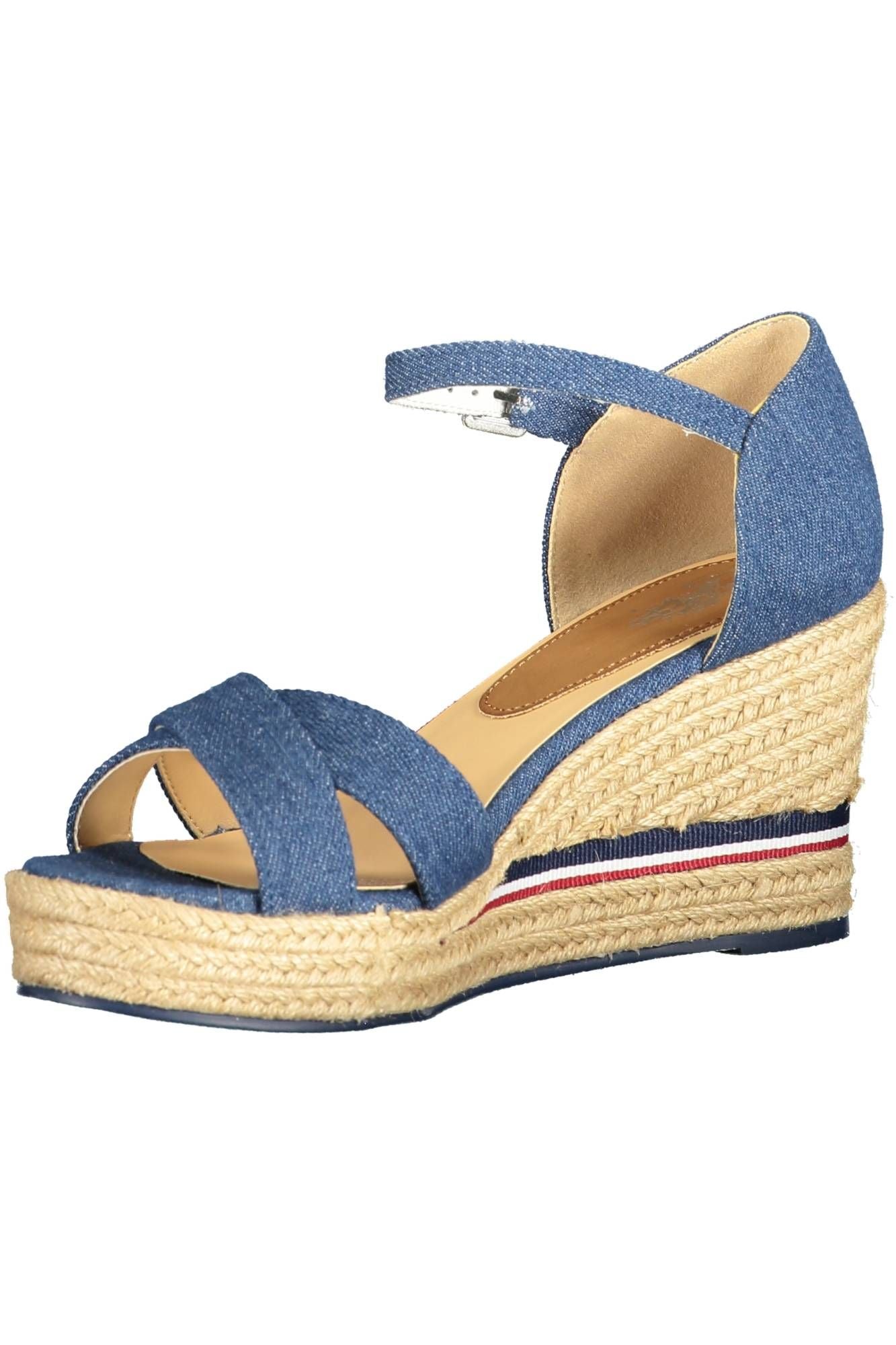 U.S. POLO ASSN. Blue Polyester Women Sandal