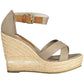 U.S. POLO ASSN. Beige Cotton Women Sandal