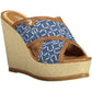 U.S. POLO ASSN. Blue Cotton Women Sandal