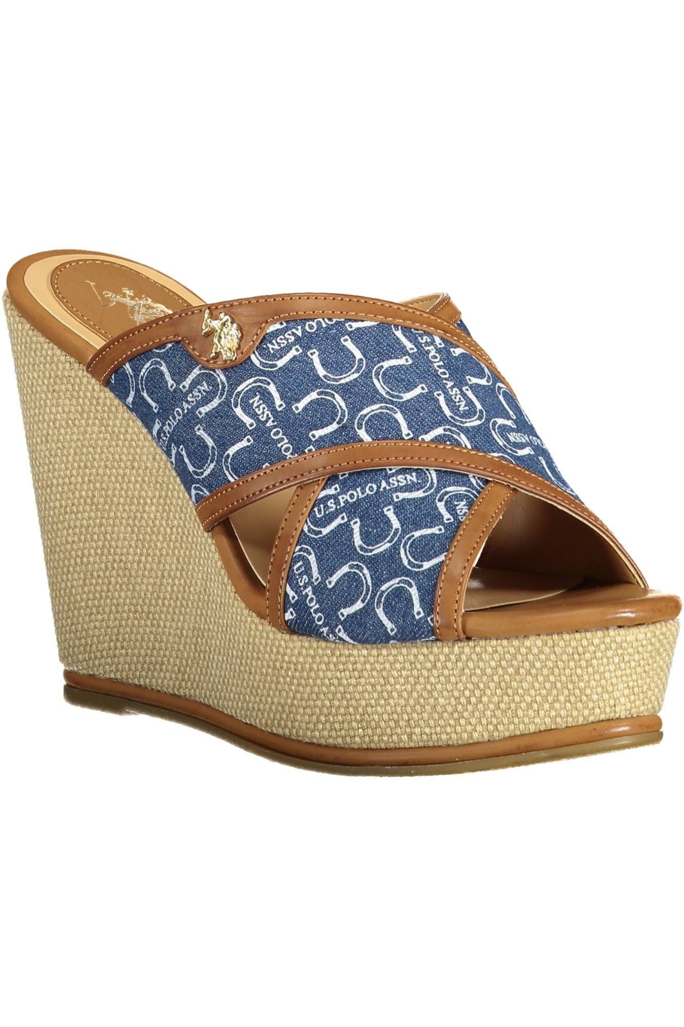 U.S. POLO ASSN. Blue Cotton Women Sandal