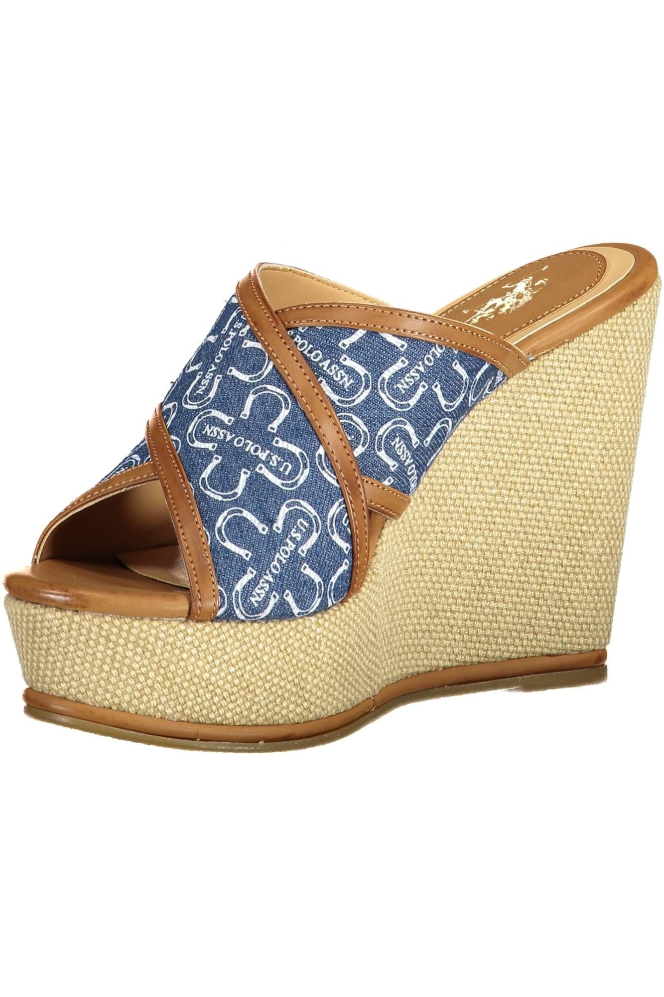 U.S. POLO ASSN. Blue Cotton Women Sandal