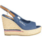 U.S. POLO ASSN. Blue Cotton Women Sandal