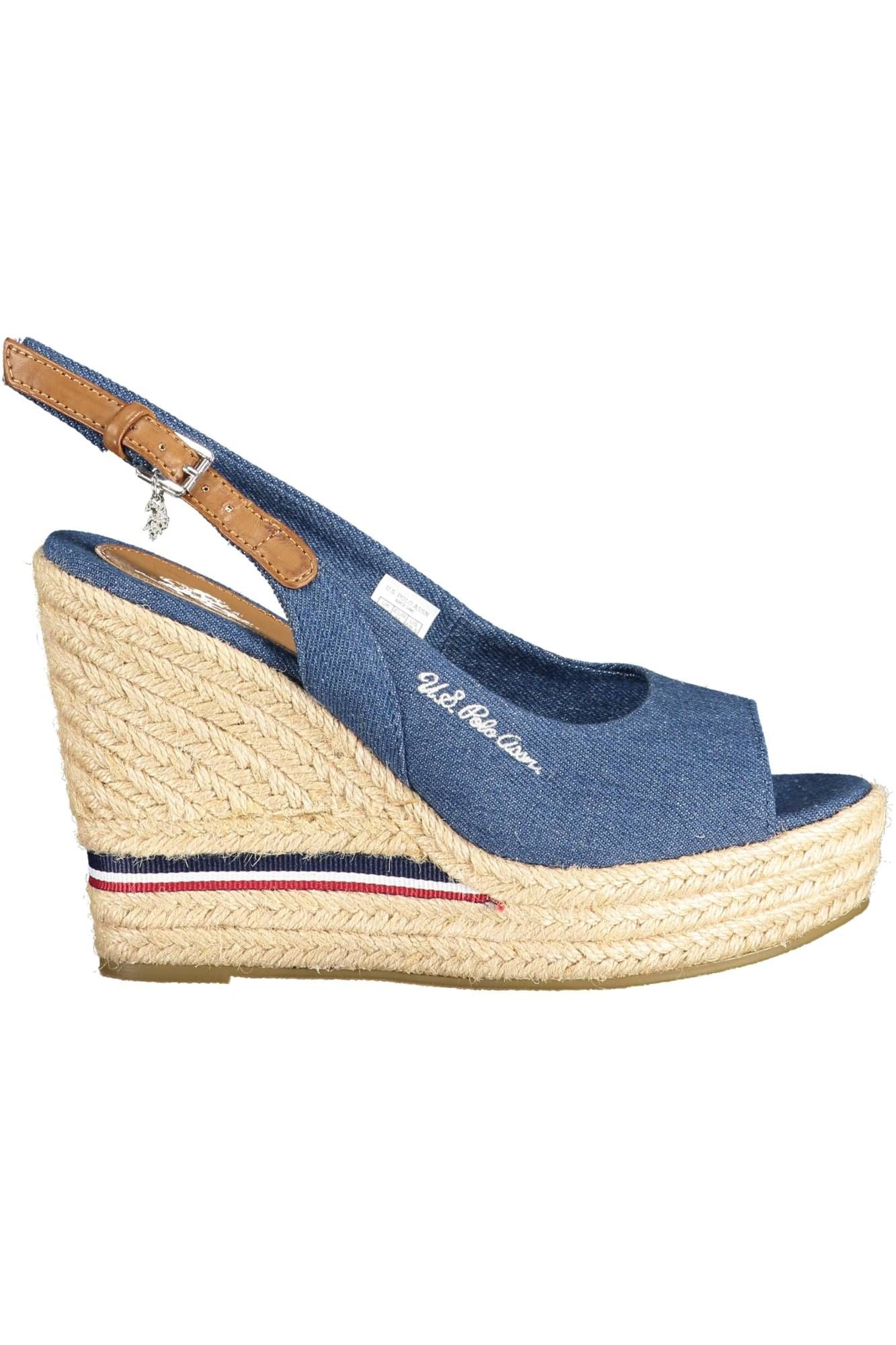 U.S. POLO ASSN. Blue Cotton Women Sandal