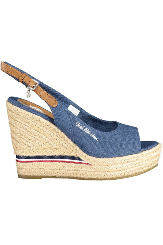 U.S. POLO ASSN. Blue Cotton Women Sandal