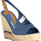 U.S. POLO ASSN. Blue Cotton Women Sandal