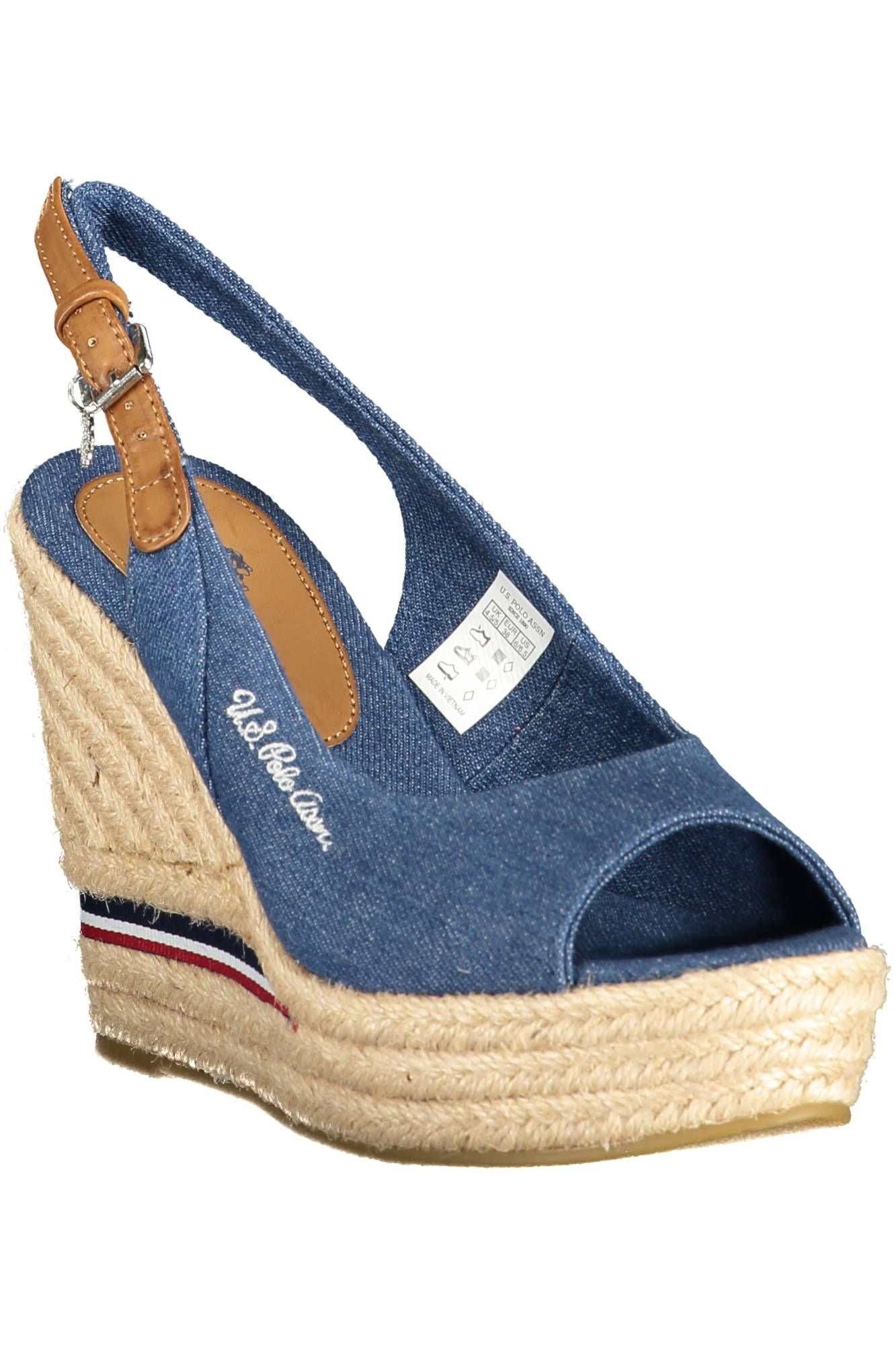 U.S. POLO ASSN. Blue Cotton Women Sandal