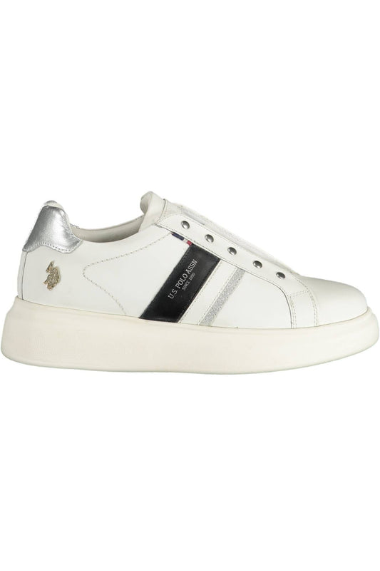 U.S. POLO ASSN. White Leather Women Sneaker