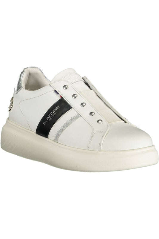 U.S. POLO ASSN. White Leather Women Sneaker