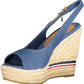 U.S. POLO ASSN. Blue Cotton Women Sandal