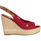 U.S. POLO ASSN. Red Cotton Women Sandal