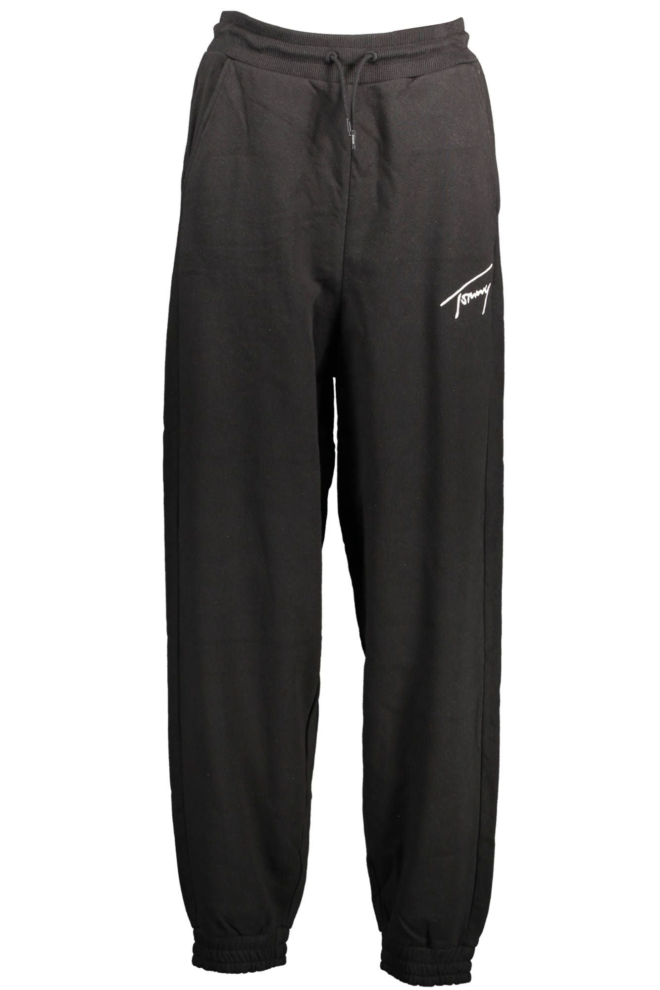 Tommy Hilfiger Black Cotton Women Sport Pant