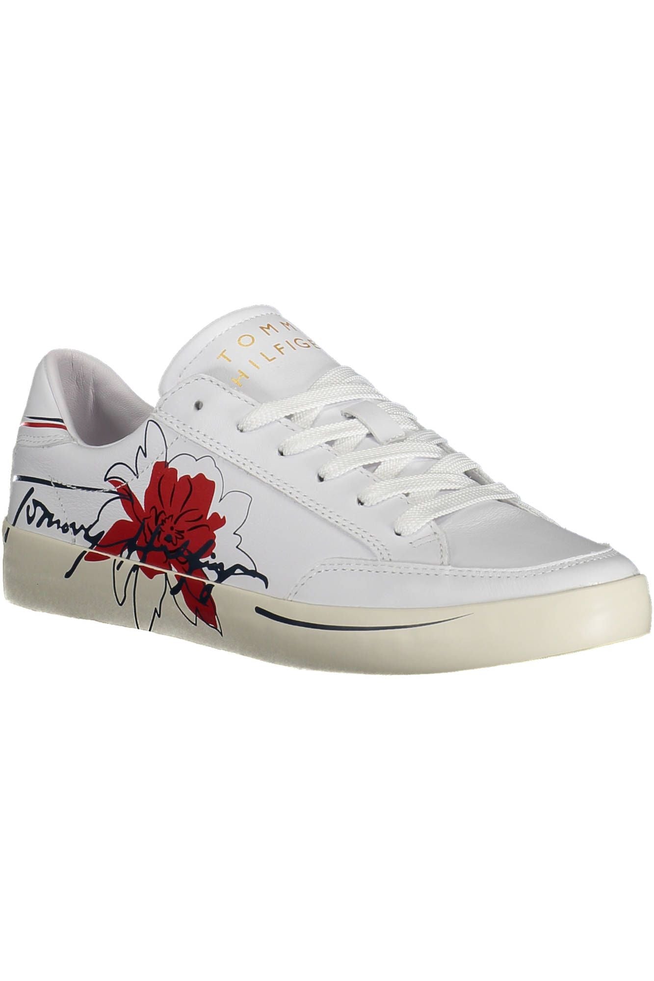 Tommy Hilfiger White Polyester Women Sneaker