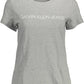 Calvin Klein Gray Cotton Women T-Shirt