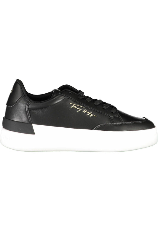 Tommy Hilfiger Black Polyester Women Sneaker