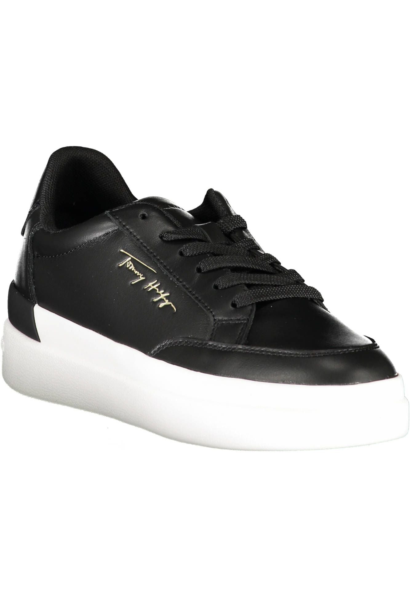 Tommy Hilfiger Black Polyester Women Sneaker