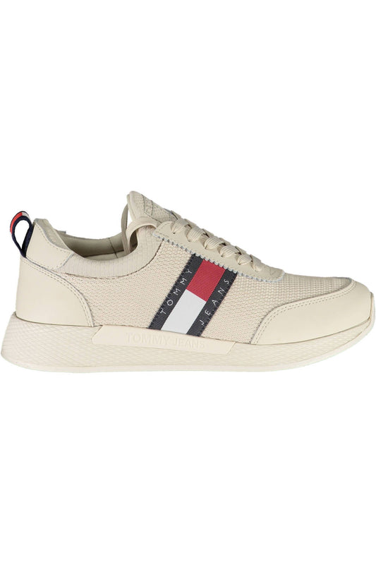 Tommy Hilfiger Beige Polyester Women Sneaker