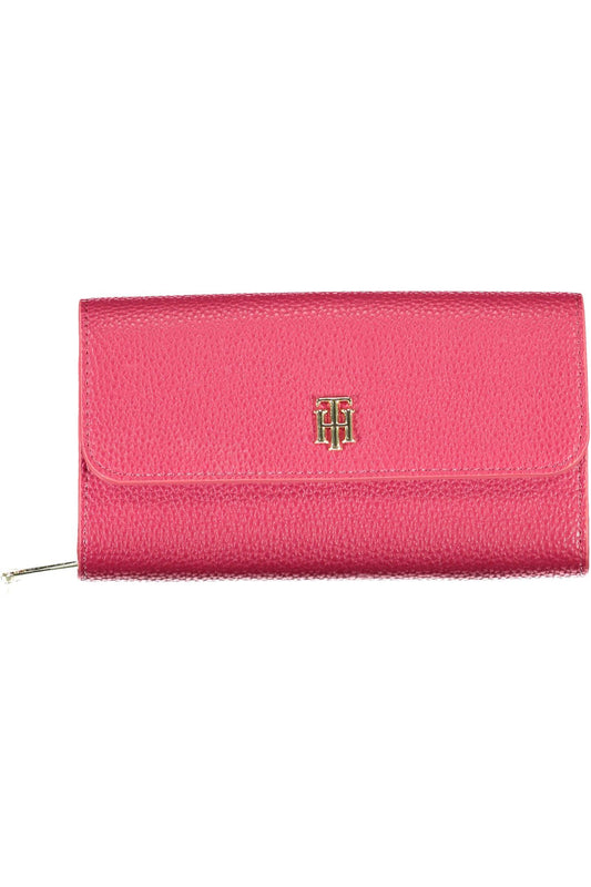 Tommy Hilfiger Red Polyurethane Women Wallet