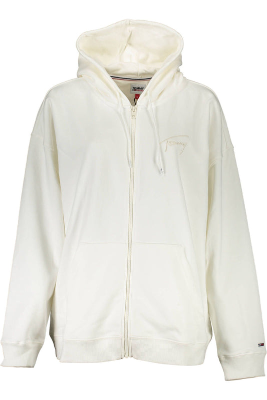 Tommy Hilfiger White Cotton Women Sweater