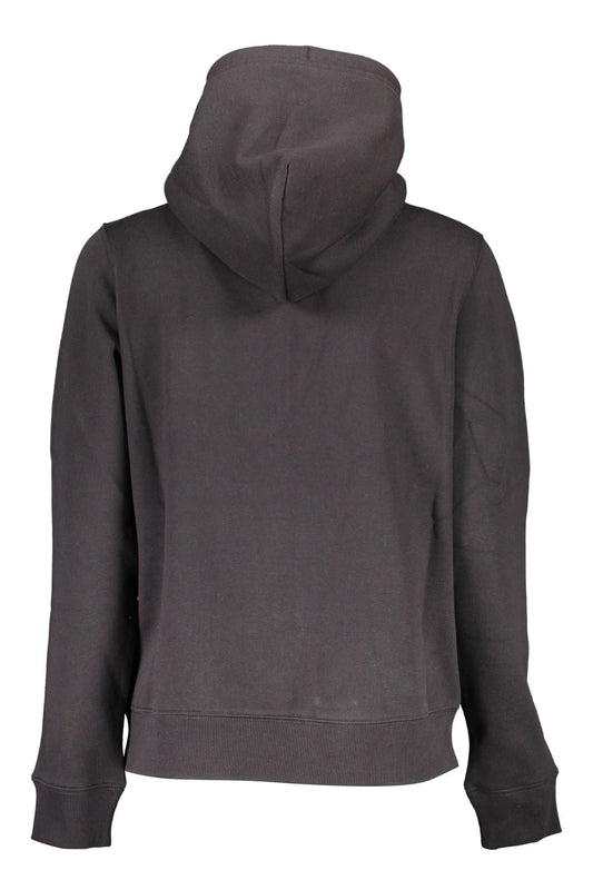 Tommy Hilfiger Black Cotton Women Sweater Hoodie