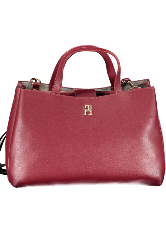 Tommy Hilfiger Red Polyester Women Handbag