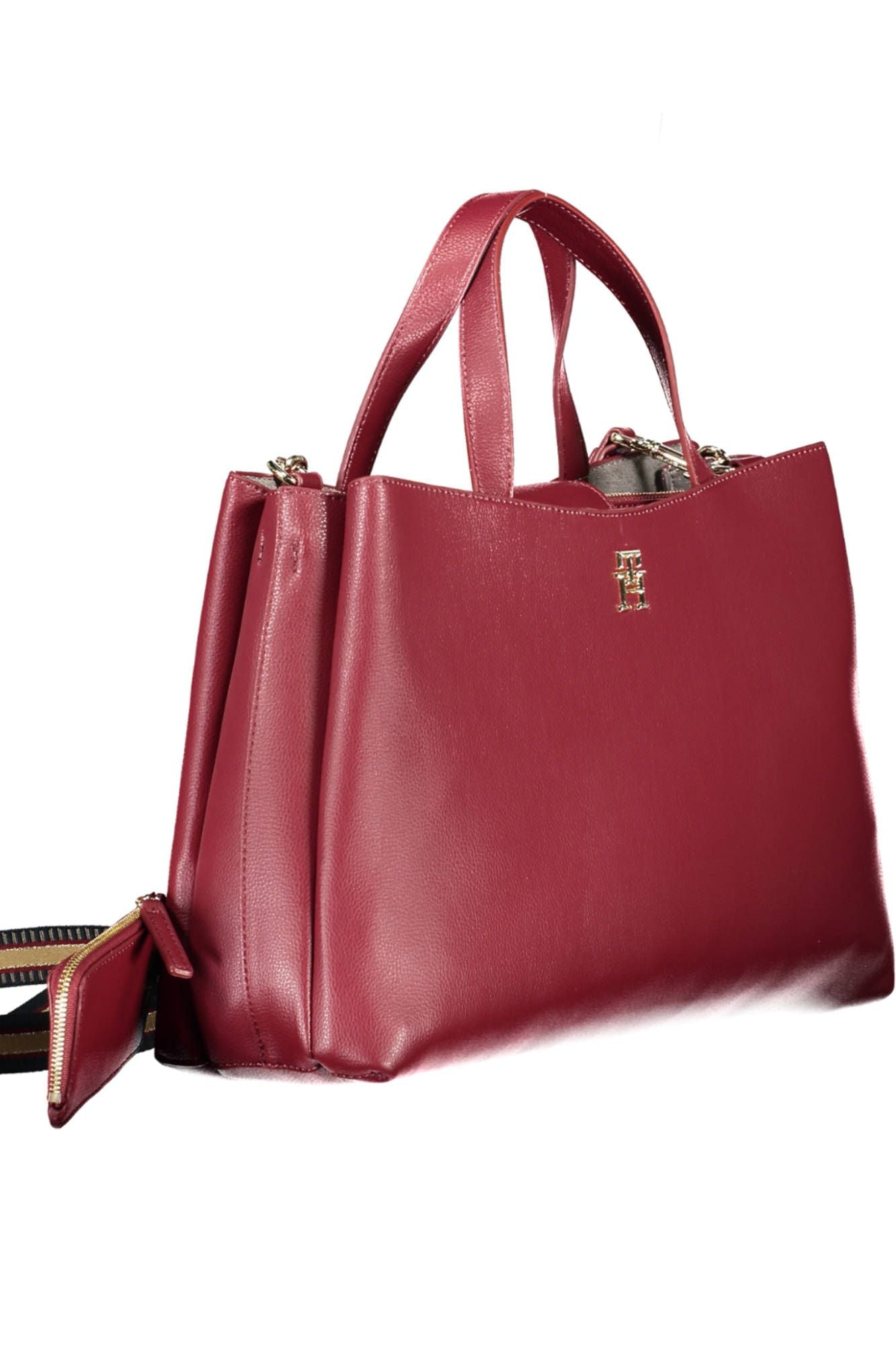 Tommy Hilfiger Red Polyester Women Handbag