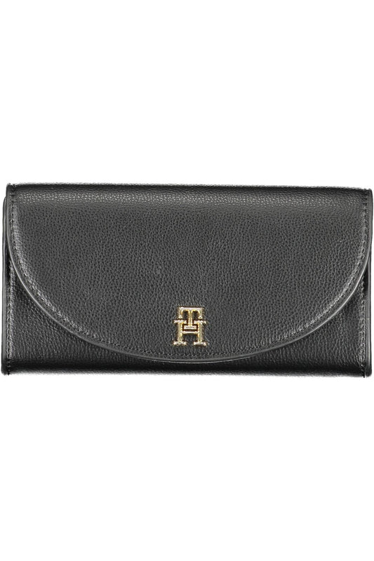 Tommy Hilfiger Black Polyurethane Women Wallet