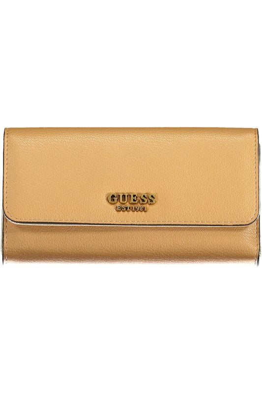 Guess Jeans Beige Polyurethane Women Wallet