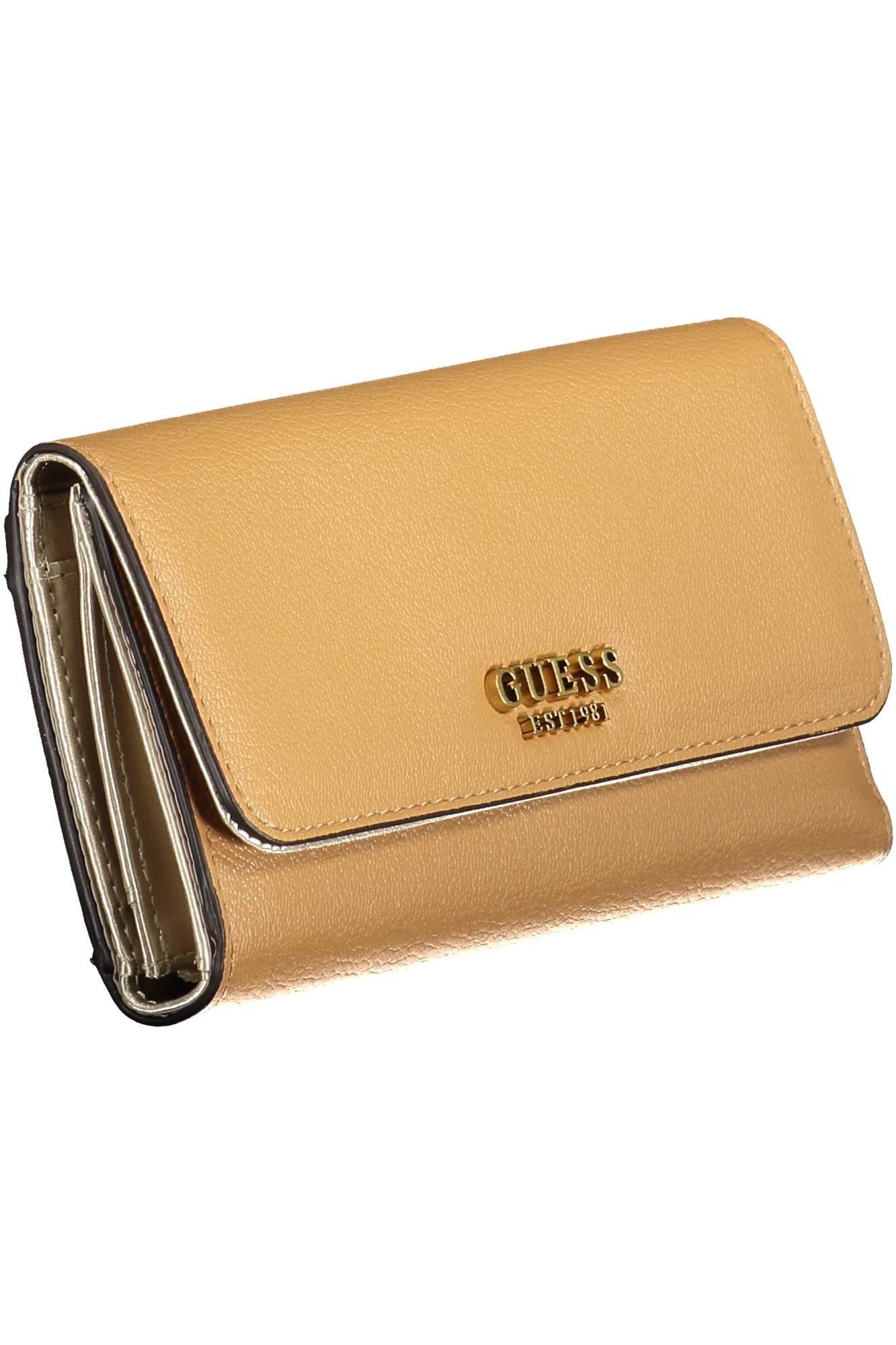 Guess Jeans Beige Polyurethane Women Wallet