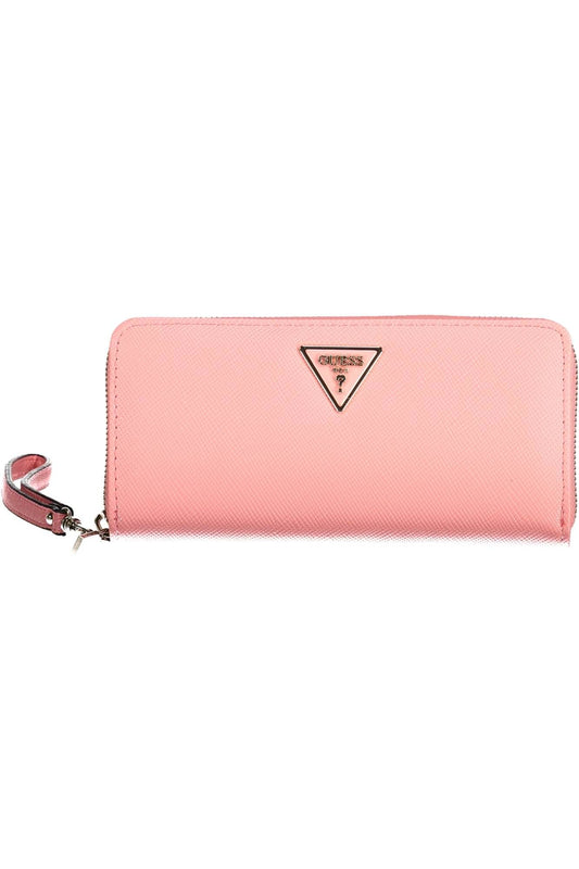 Guess Jeans Pink Polyurethane Women Wallet