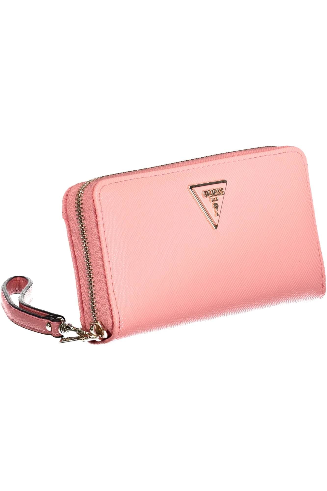 Guess Jeans Pink Polyurethane Women Wallet