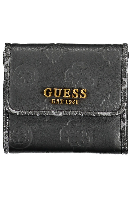 Guess Jeans Black Polyurethane Women Wallet