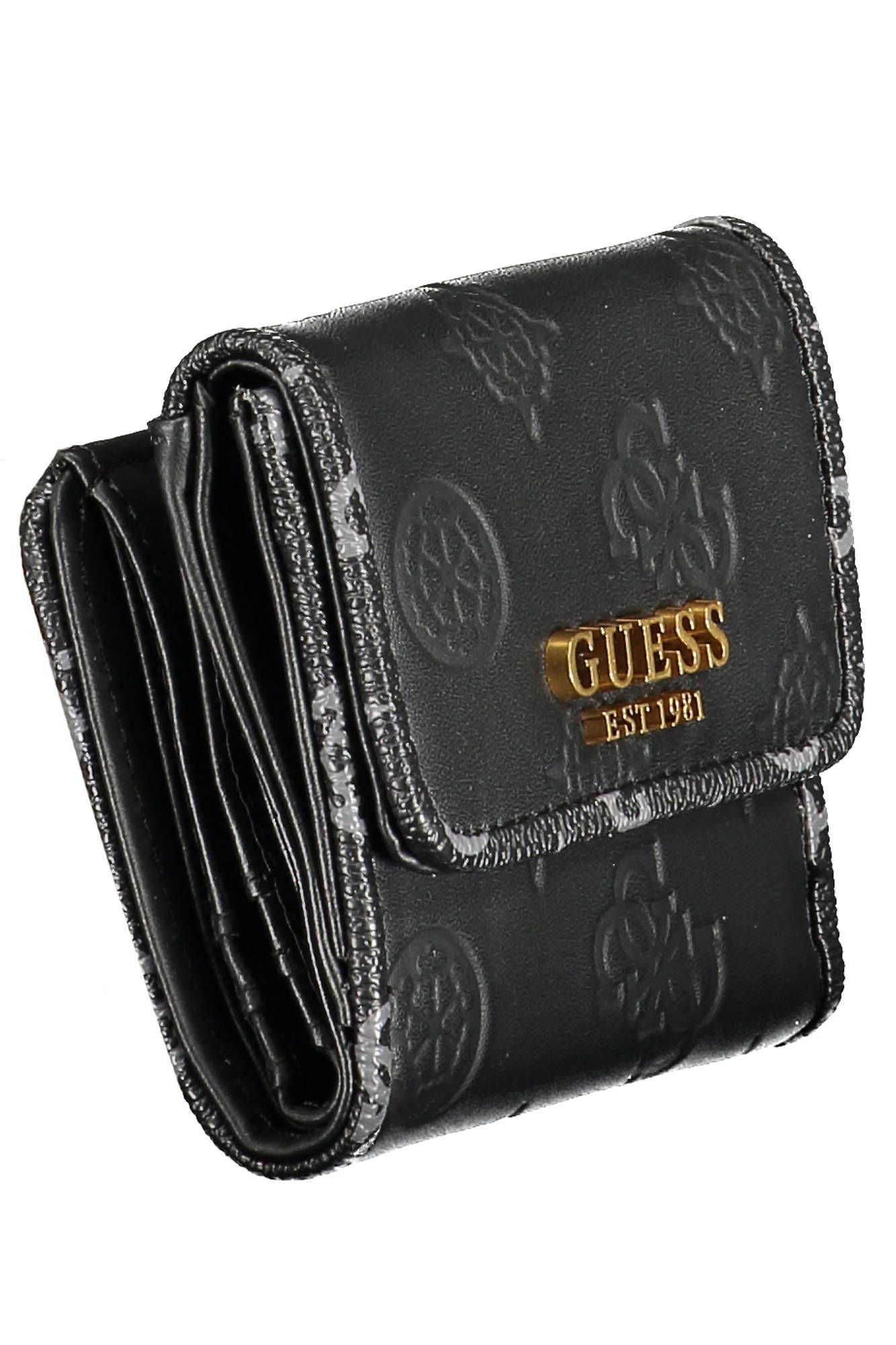 Guess Jeans Black Polyurethane Women Wallet