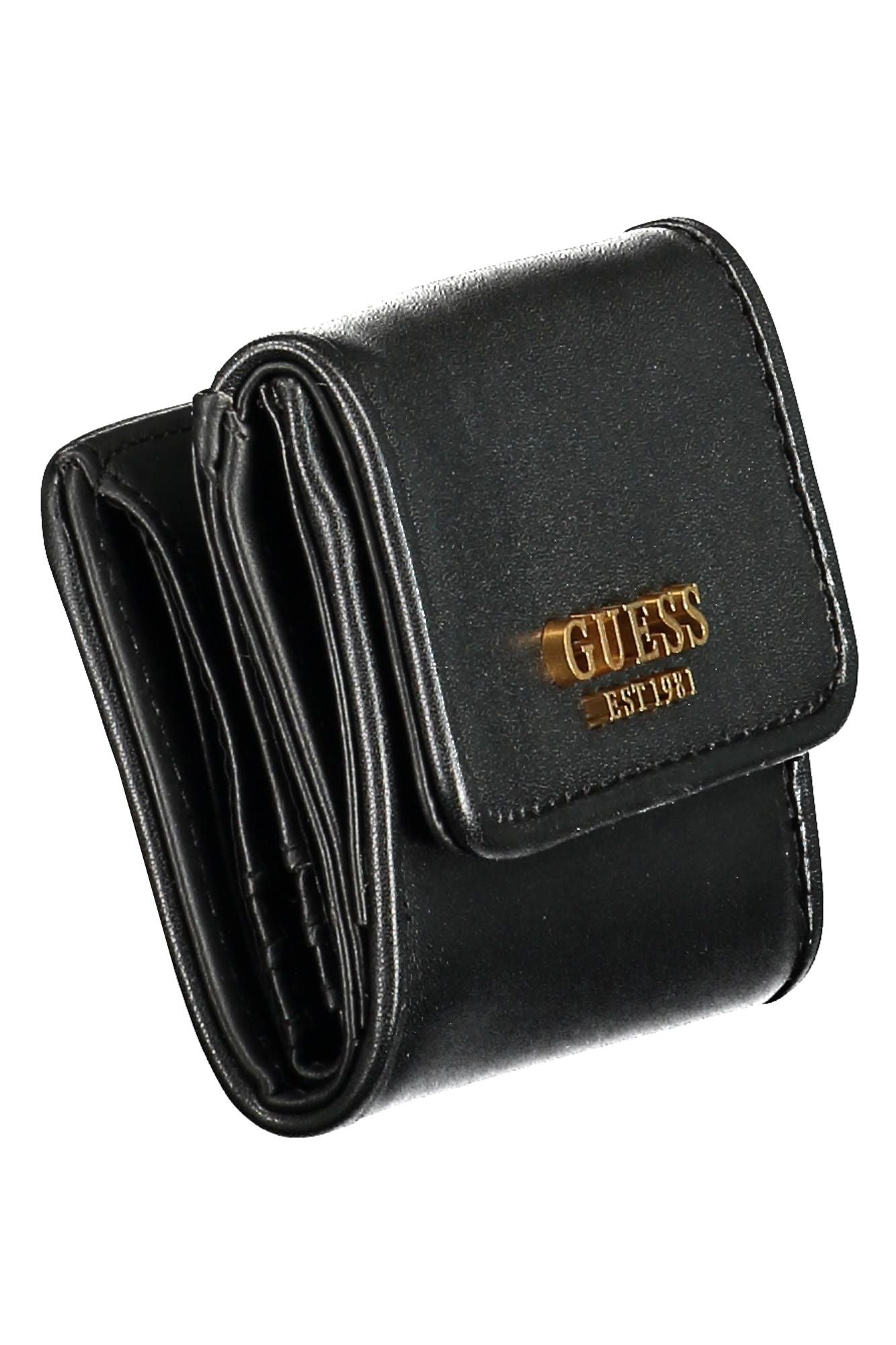 Guess Jeans Black Polyurethane Women Wallet