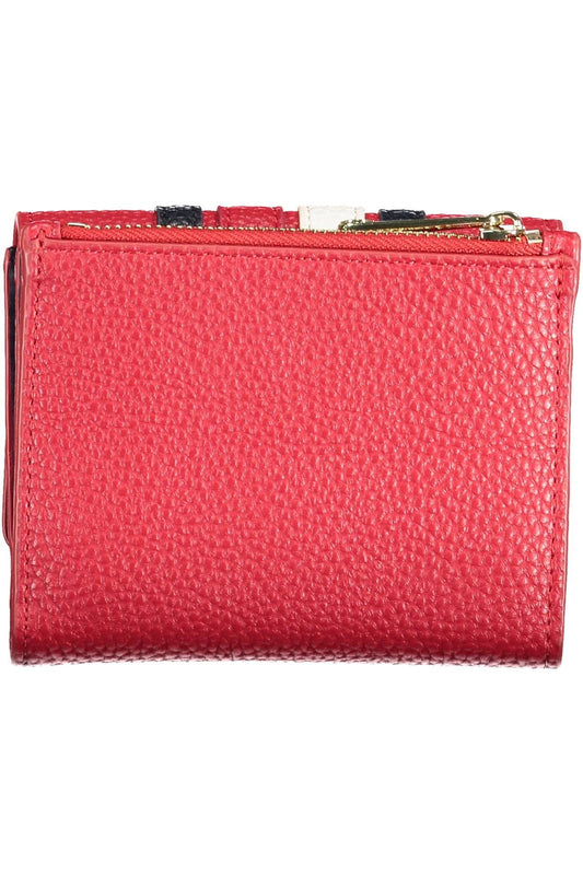 Tommy Hilfiger Red Polyurethane Women Wallet