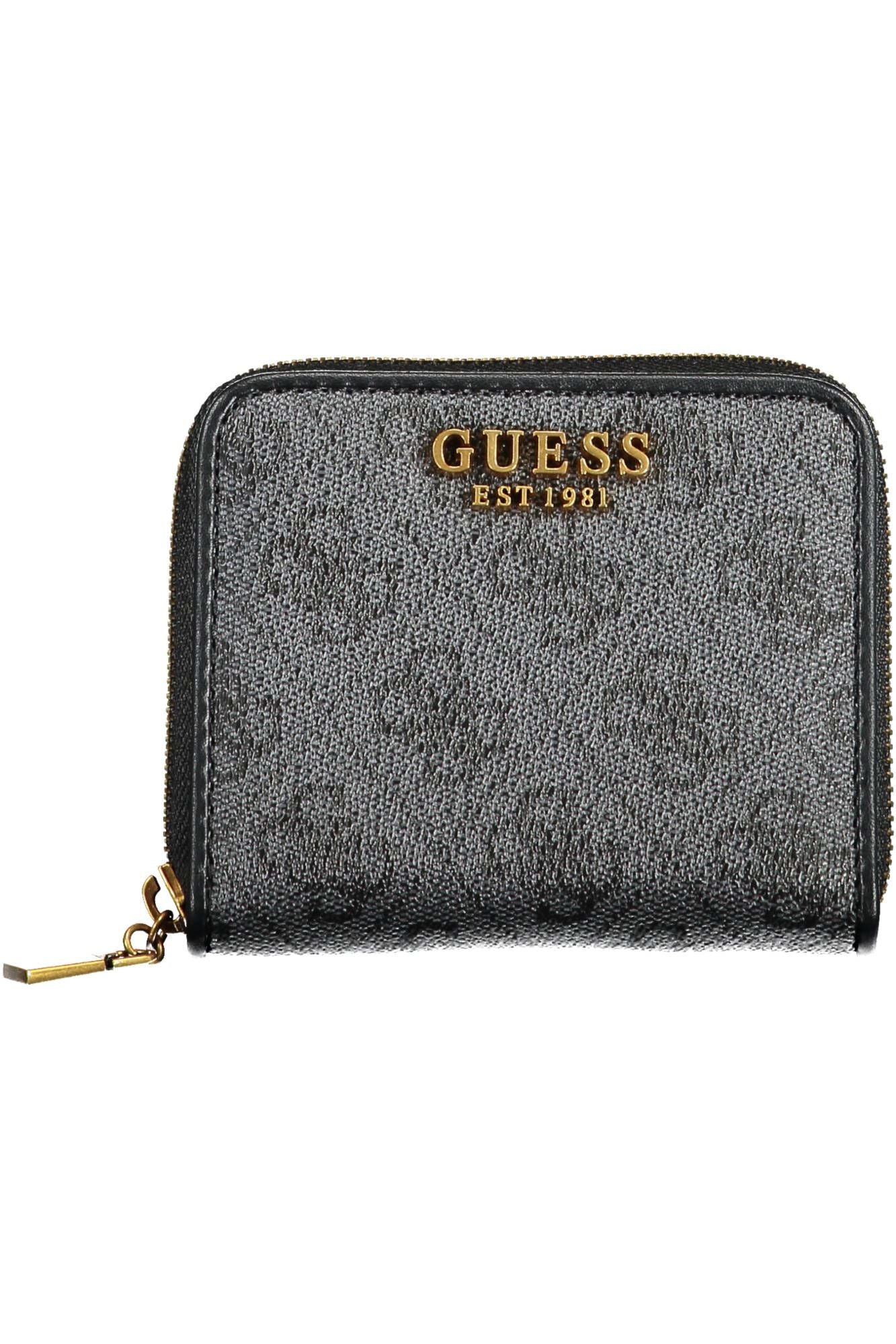 Guess Jeans Black Polyurethane Women Wallet