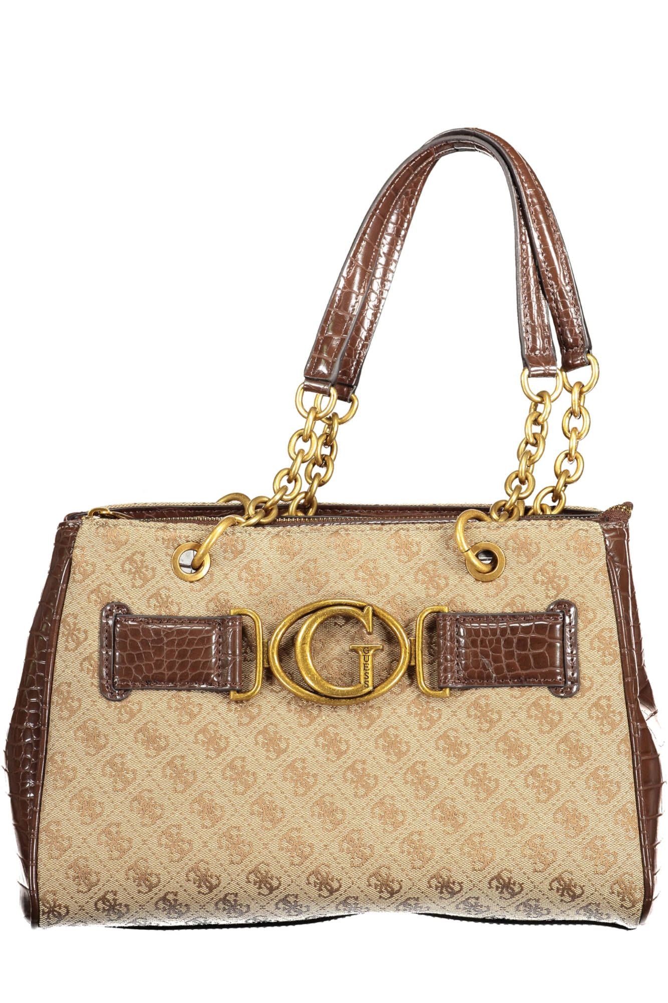 Guess Jeans Brown Polyester Women Handbag