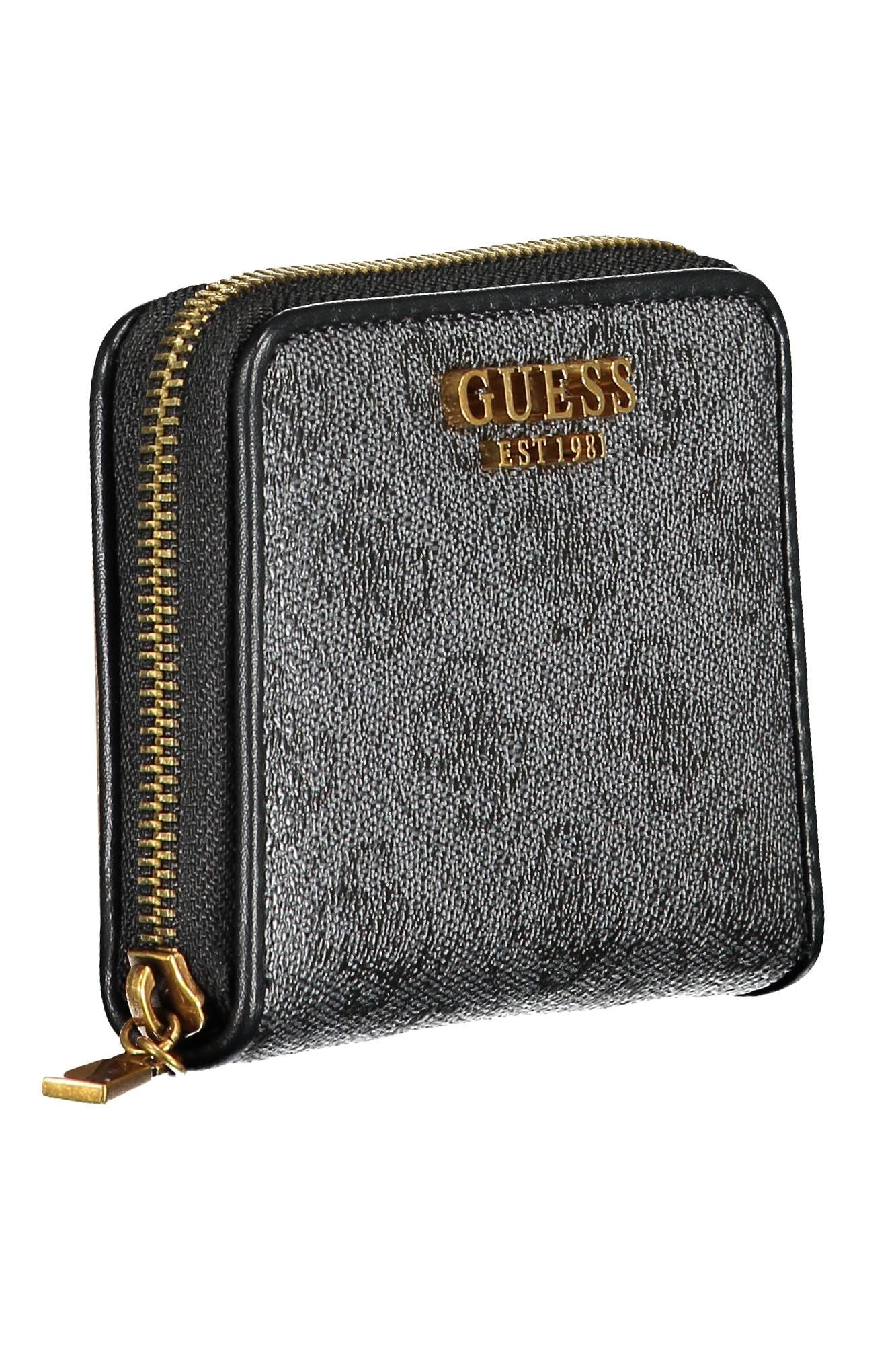 Guess Jeans Black Polyurethane Women Wallet