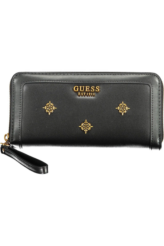 Guess Jeans Black Polyurethane Women Wallet