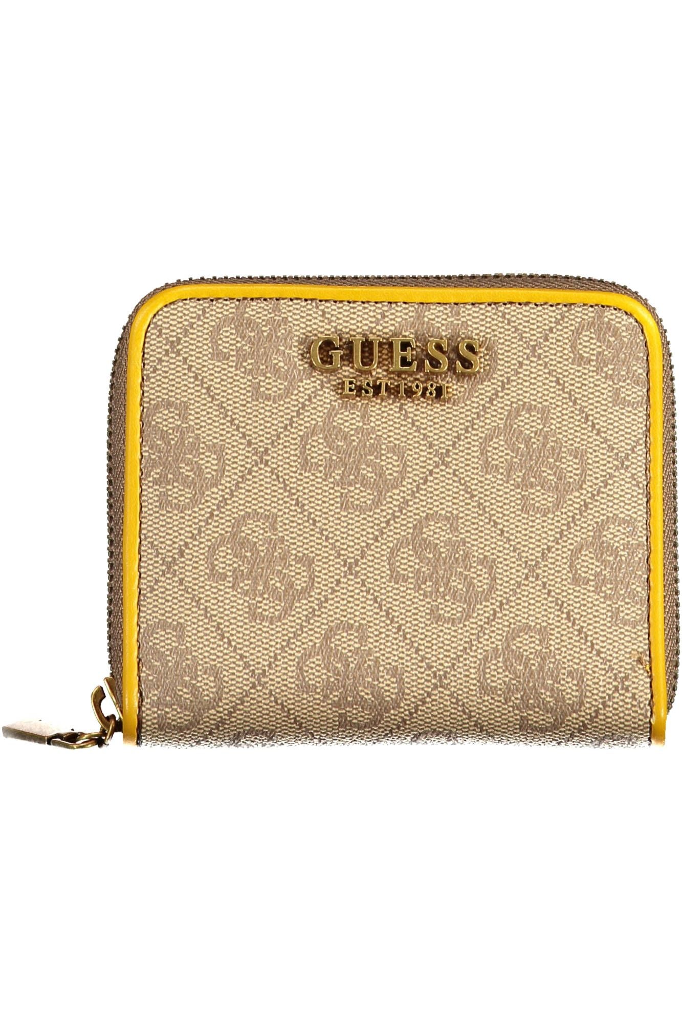 Guess Jeans Yellow Polyurethane Women Wallet