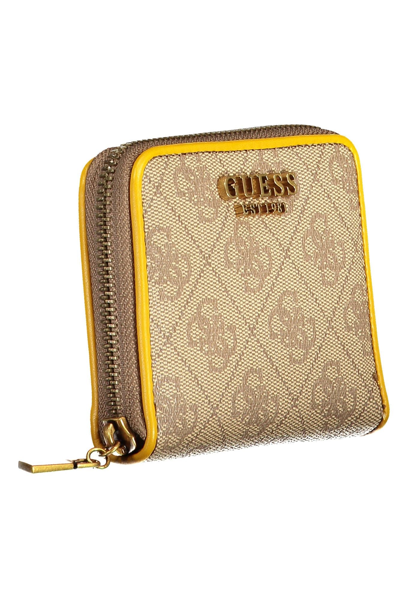 Guess Jeans Yellow Polyurethane Women Wallet