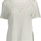 Gant White Cotton Women T-Shirt