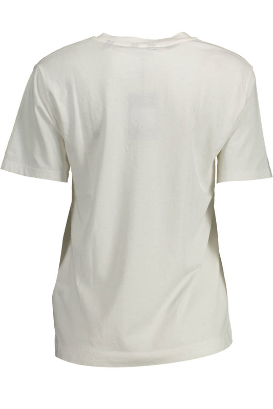 Gant White Cotton Women T-Shirt