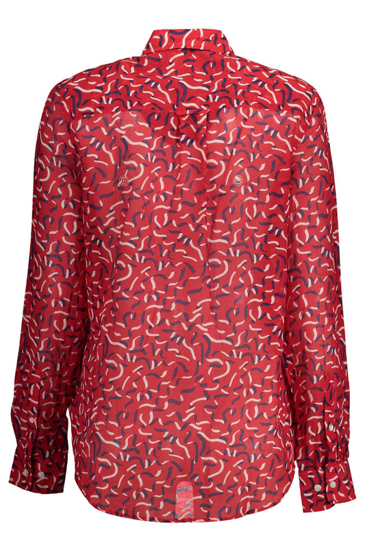 Gant Red Cotton Women Shirt