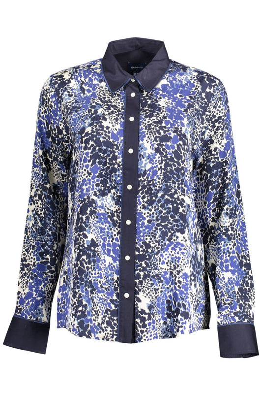 Gant Blue Lyocell Women Shirt