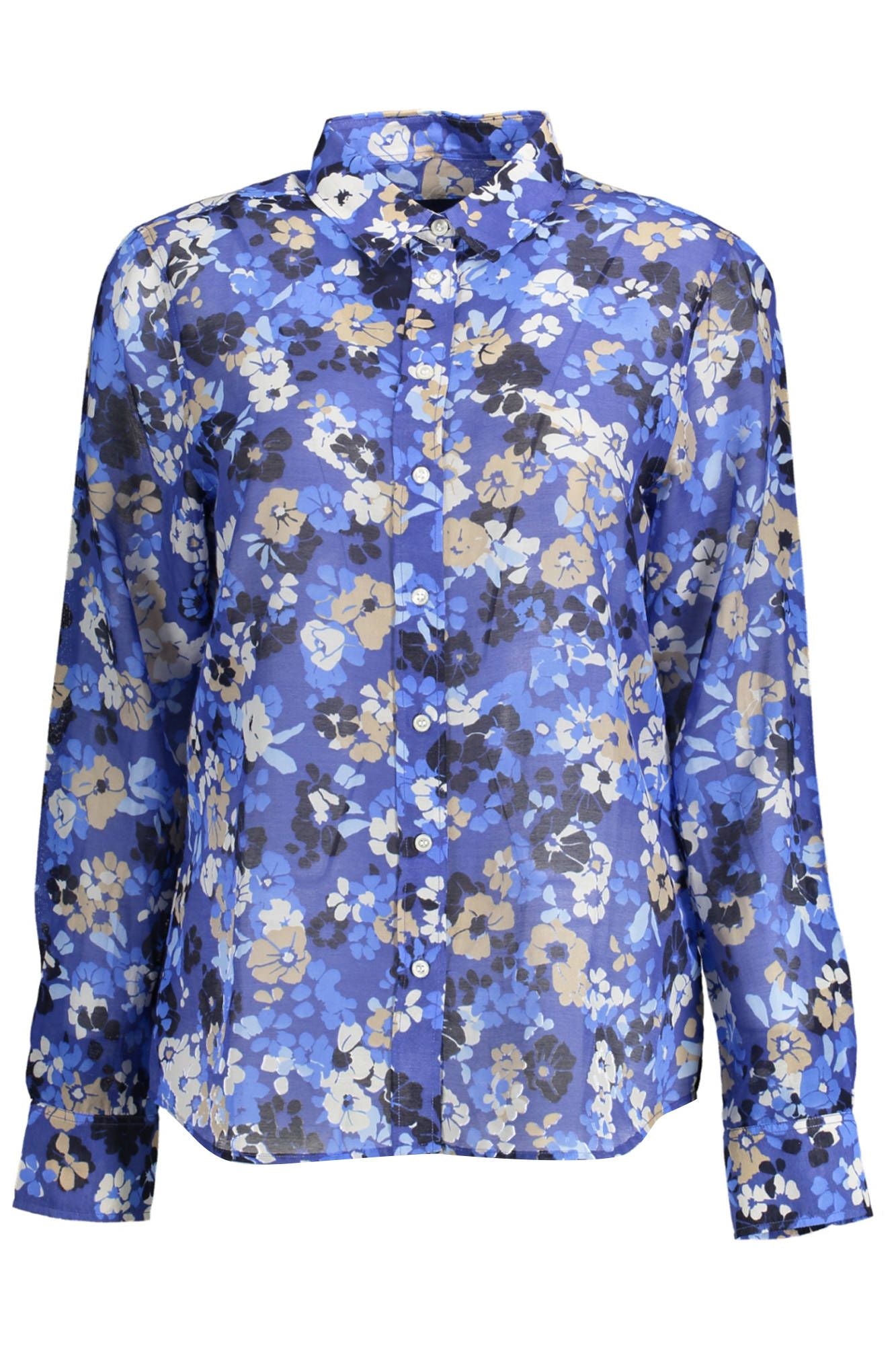 Gant Blue Cotton Women Shirt